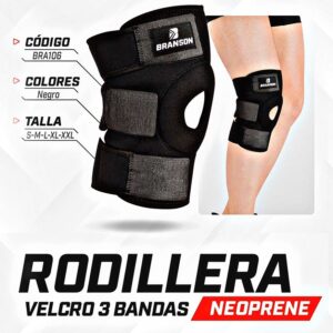 Rodillera Velcro 3 Bandas -  BRANSON COD106