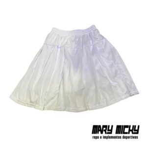 Falda Short – Blanco – Tela Poliester