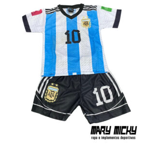 Conjunto  Argentina - Dos Estrellas  Tela Dri MOD 01