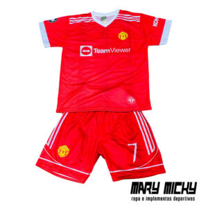 Conjunto Deportivo de Niño Manchester United Tela Dri